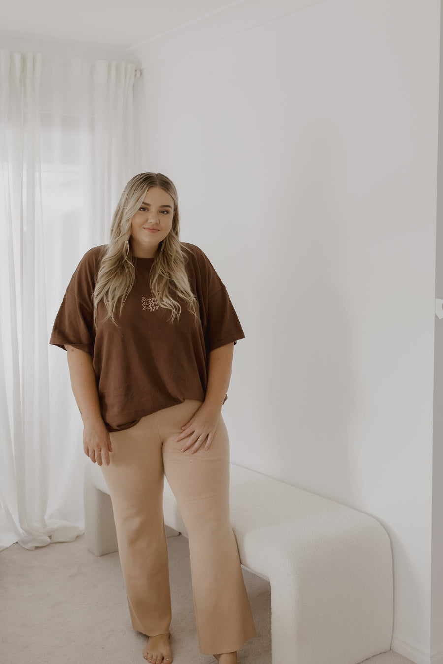 Ziggy Lou - Signature Tee in Chocolate (WOMENS)