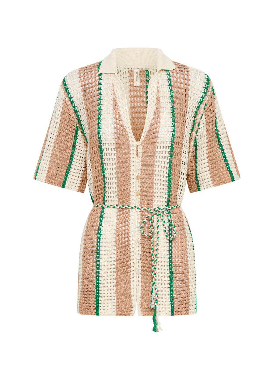 Kivari - Juni Knit Shirt in Stripe