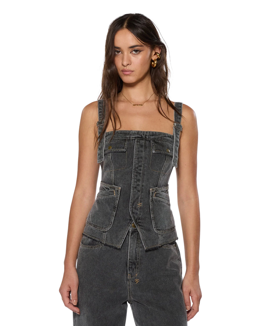 Ksubi - Cargo Top Cinder in Black