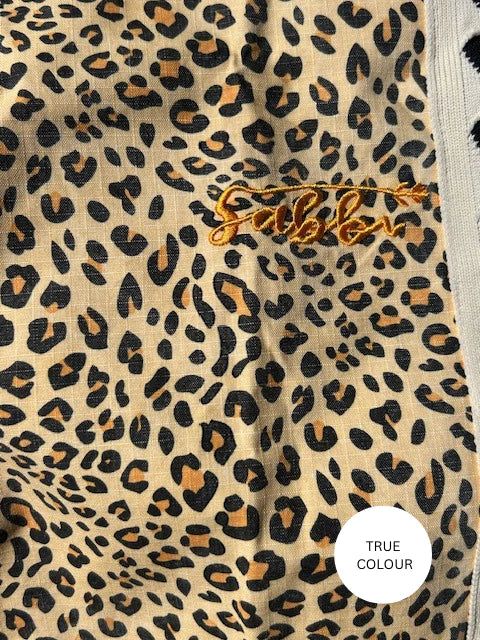SABBI - Heart Breaker Jorts in Leopard Print