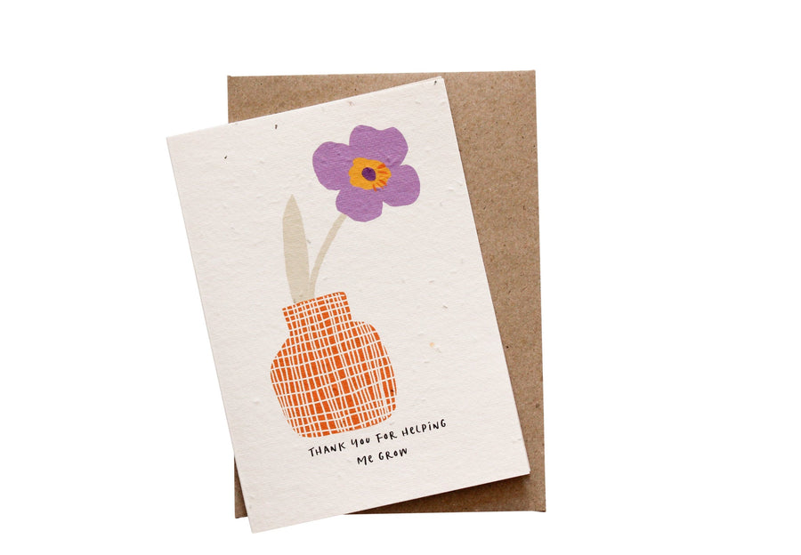 Hello Petal - Thank You for Helping Me Grow (Pansy)