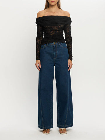 Kivari - Marie Lace Top in Black