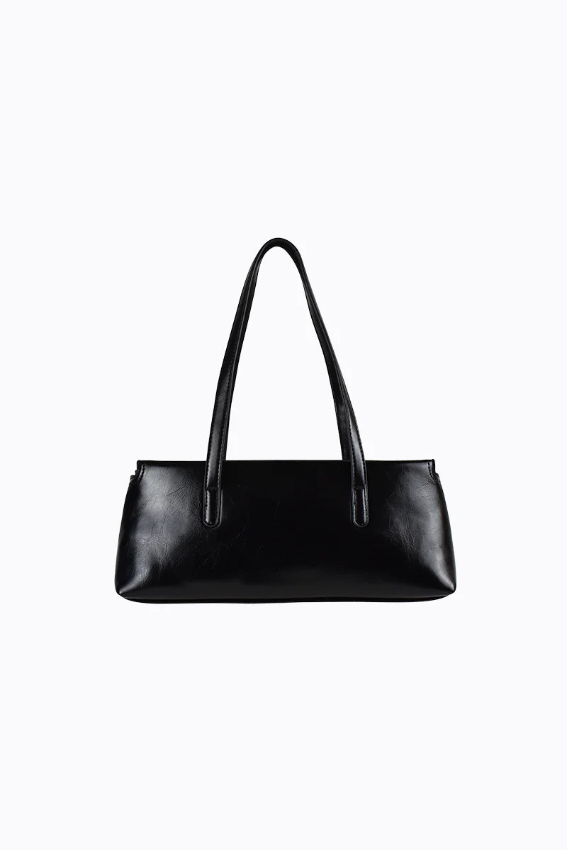 Peta + Jain - Marin East West Tote in Black Crinkle/Gold