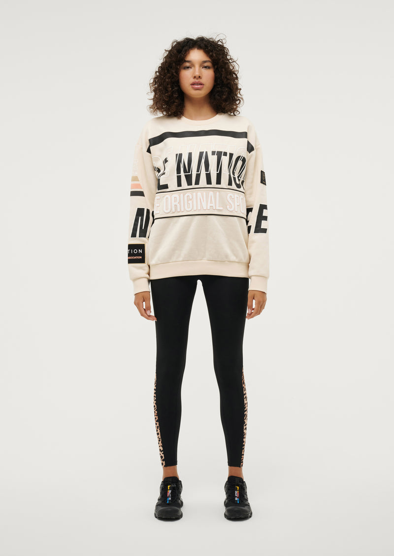 P.E Nation - Westbrook Sweat in Pearled Ivory