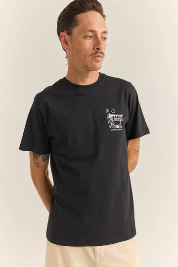 RHYTHM - Siesta Tee in Black
