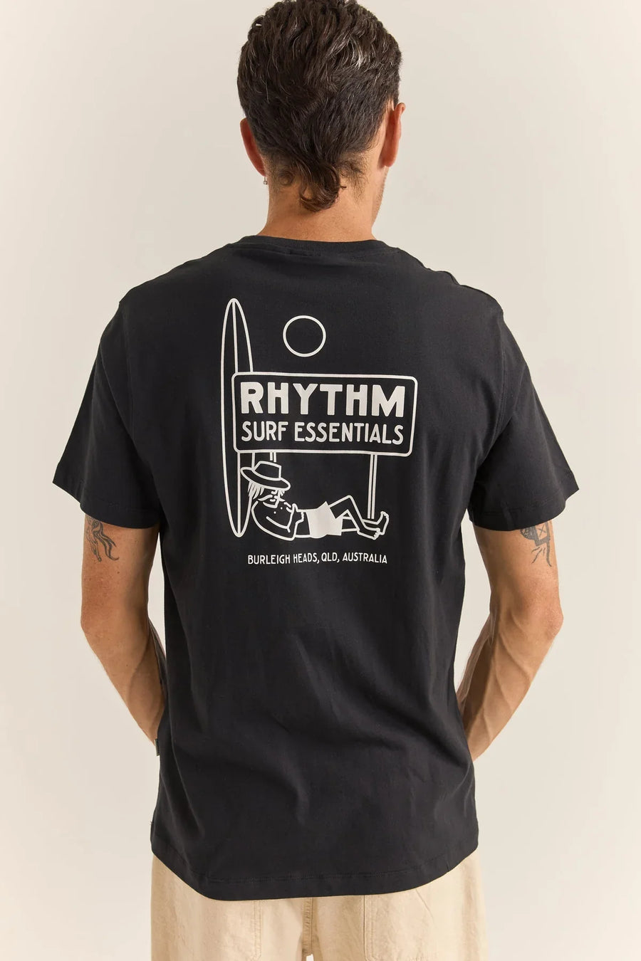 RHYTHM - Siesta Tee in Black