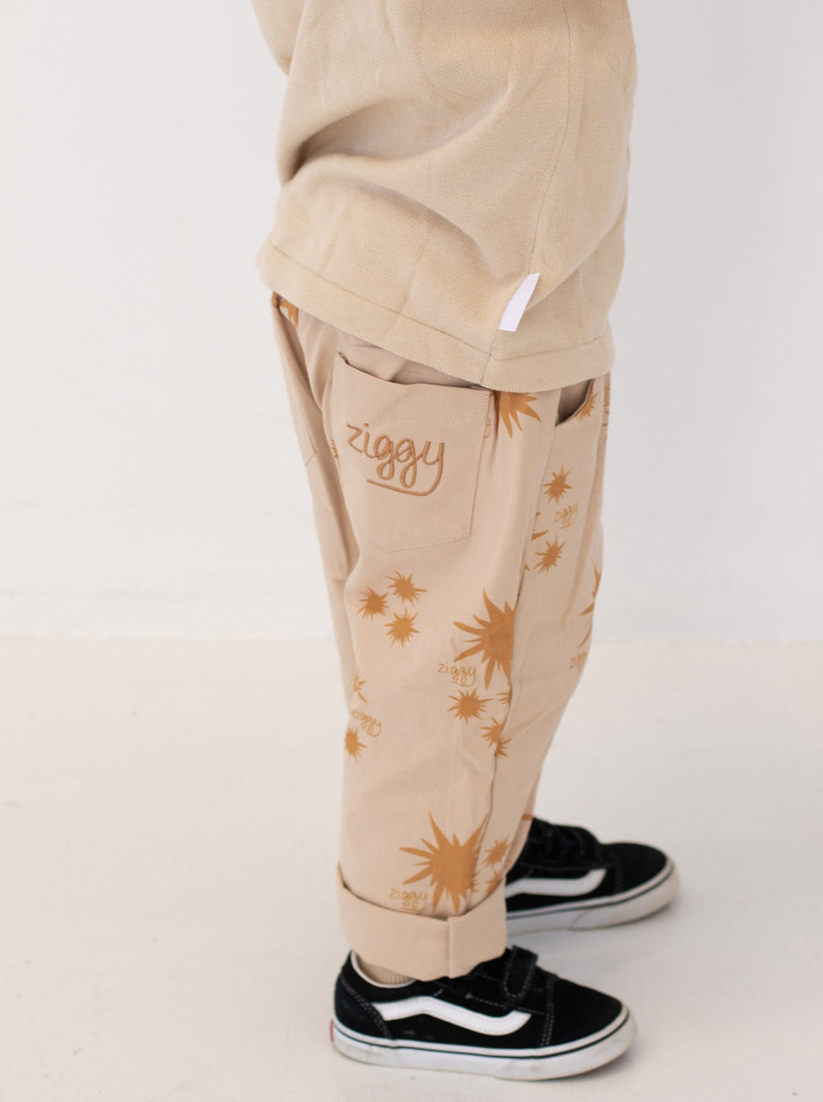 Ziggy Lou - Canvas Pants in Flare