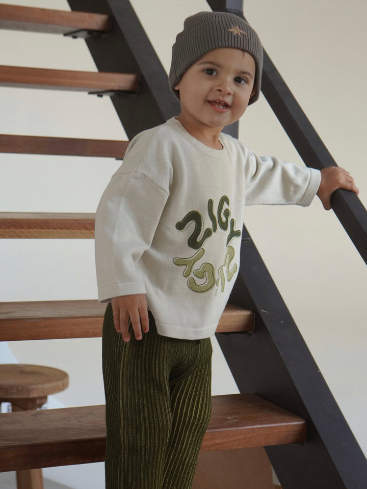 Ziggy Lou - Long Sleeve Tee in Moss