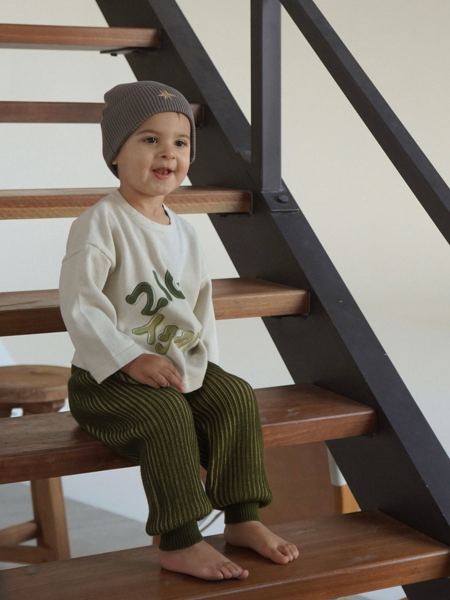 Ziggy Lou - Long Sleeve Tee in Moss