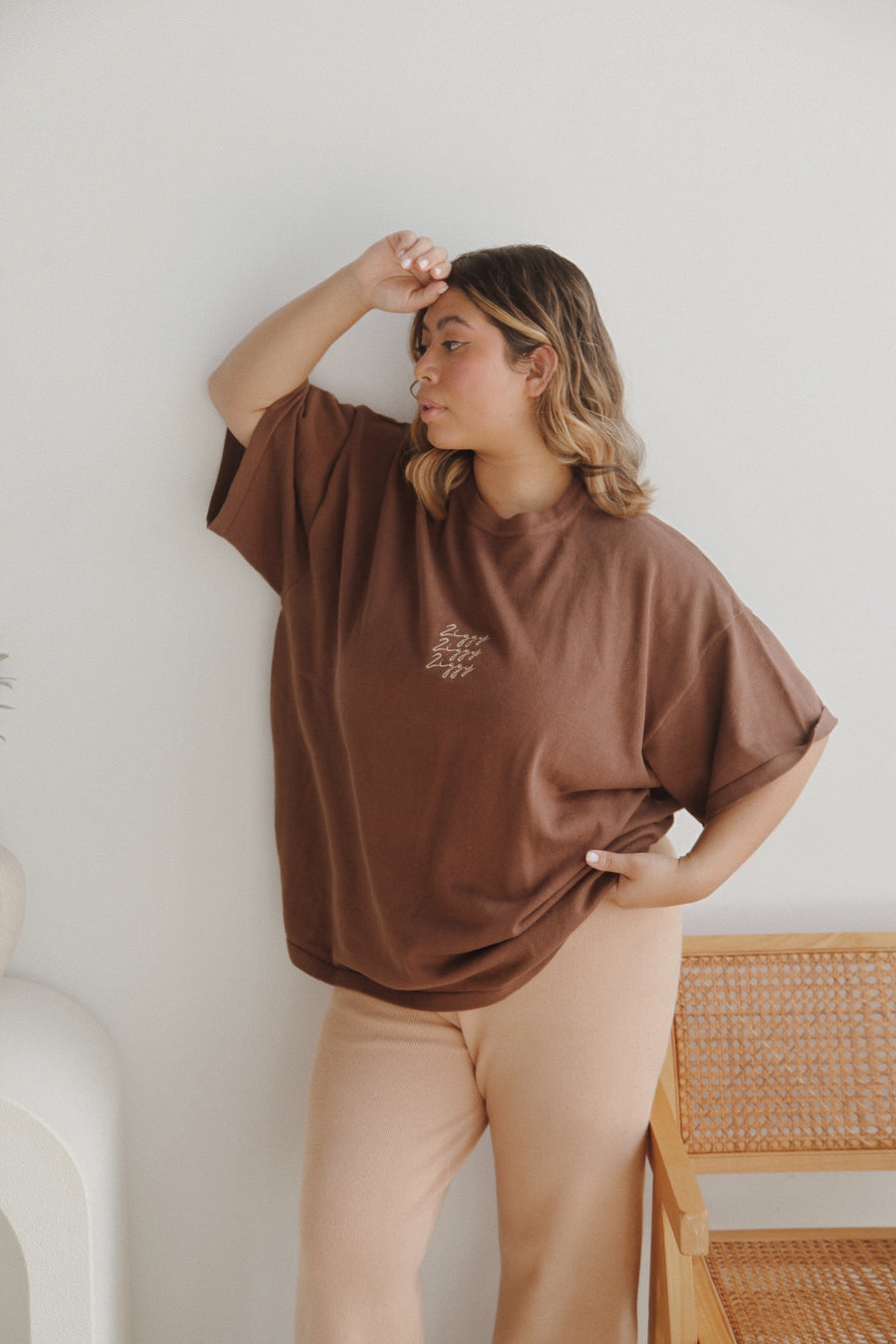 Ziggy Lou - Signature Tee in Chocolate (WOMENS)