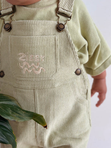 Ziggy Lou - Summer Overalls in Lime