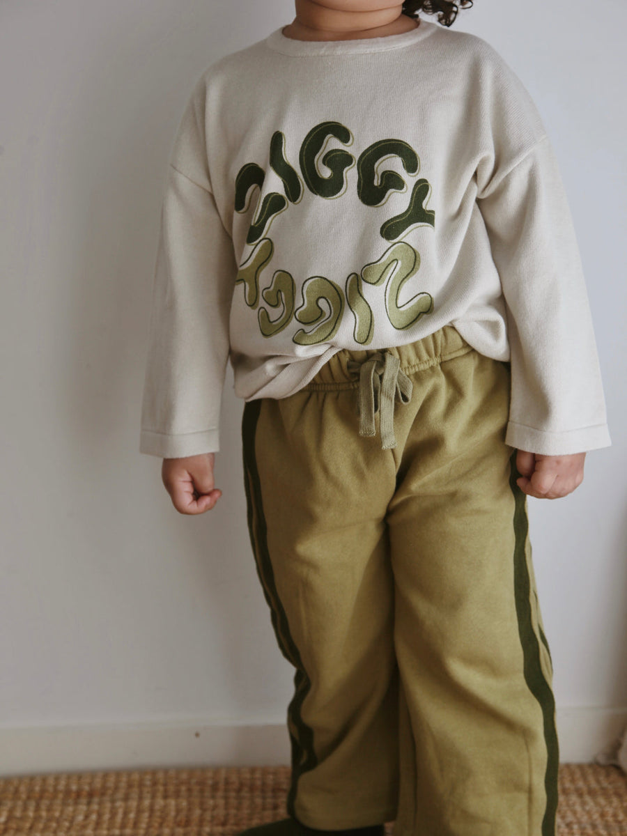 Ziggy Lou - Long Sleeve Tee in Moss