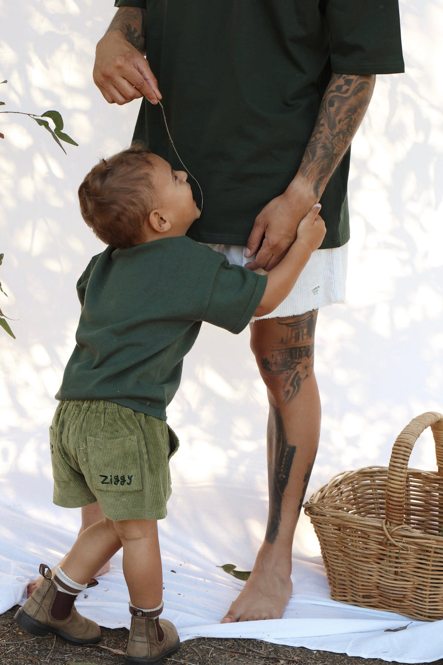 Ziggy Lou - Cord Shorts in Evergreen