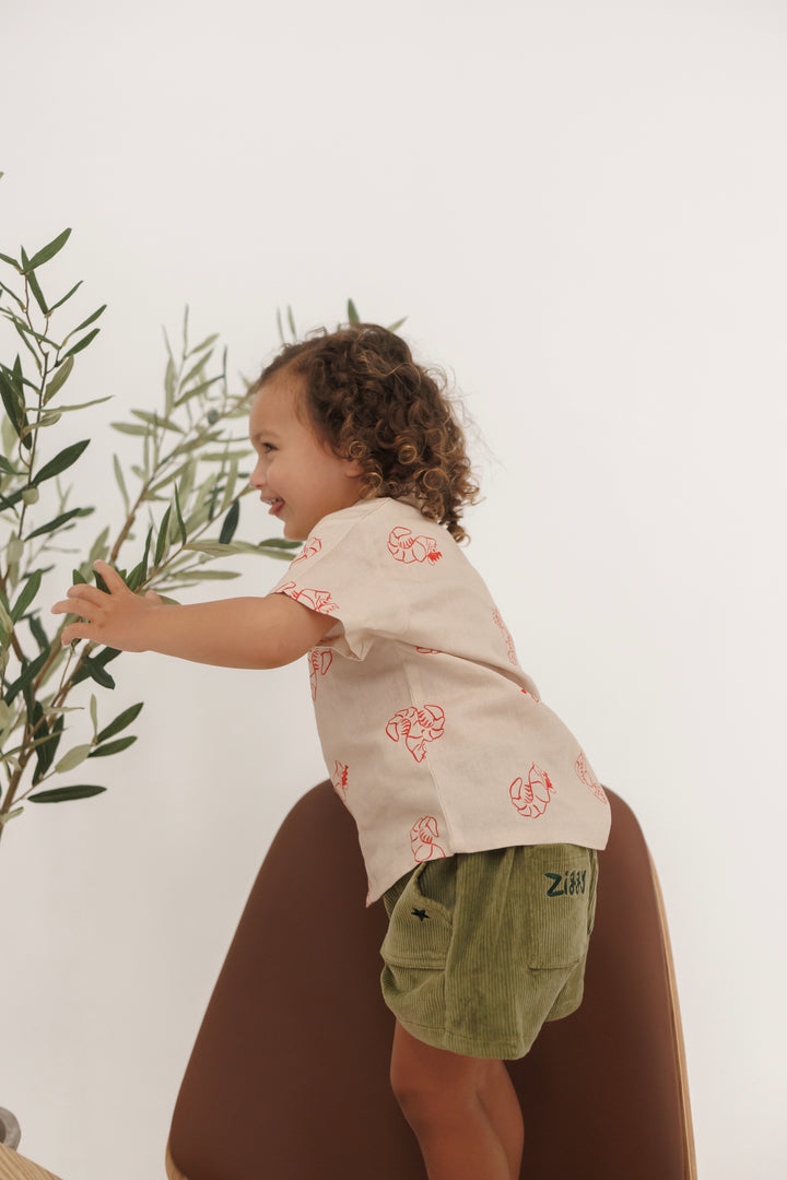 Ziggy Lou - Cord Shorts in Evergreen