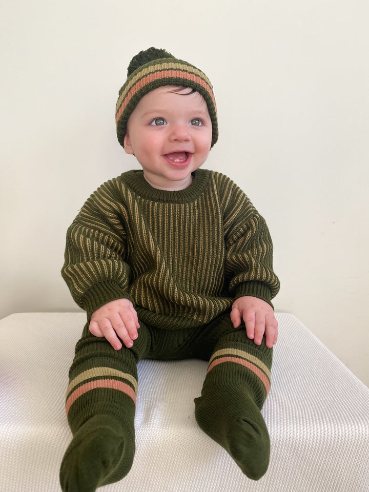 Ziggy Lou - Jumper in Pesto