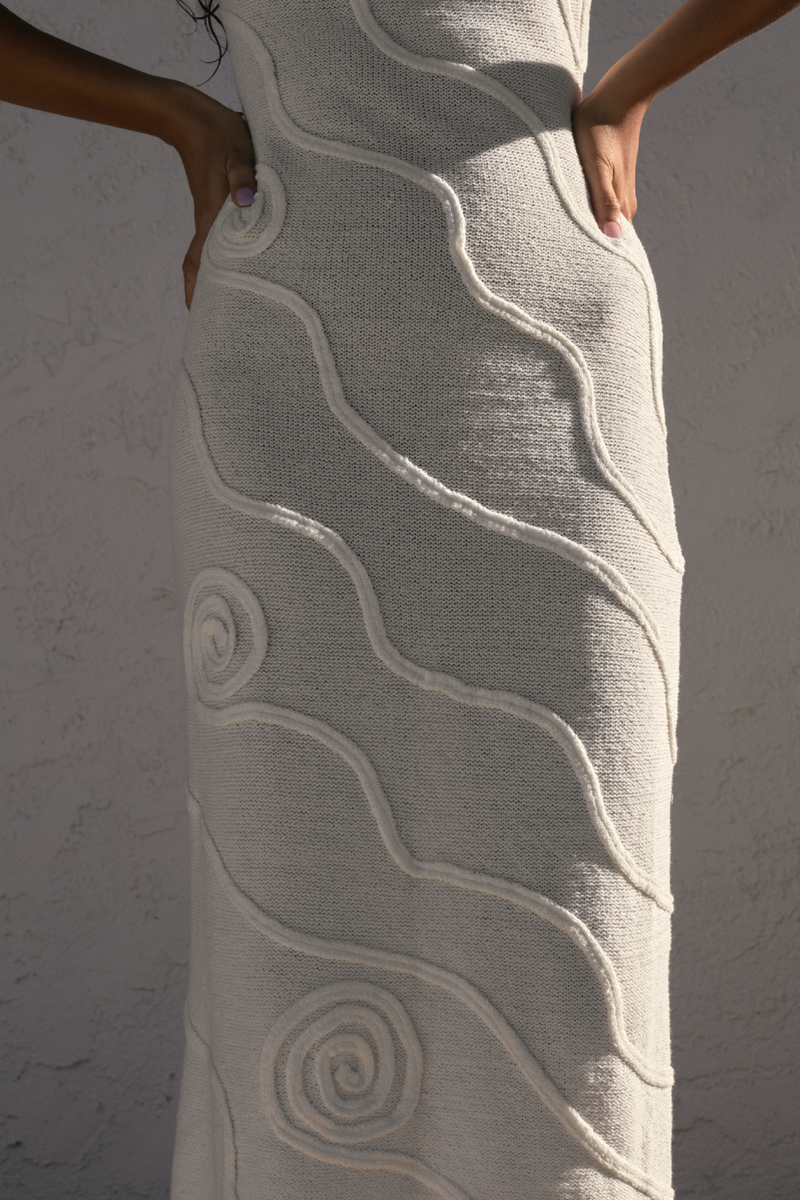 Zulu & Zephyr - Shea Organic Cotton Swirl Knit Dress