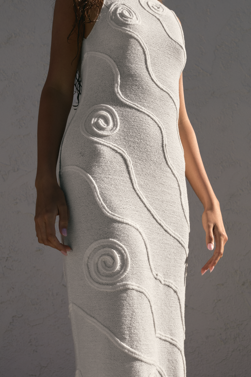 Zulu & Zephyr - Shea Organic Cotton Swirl Knit Dress