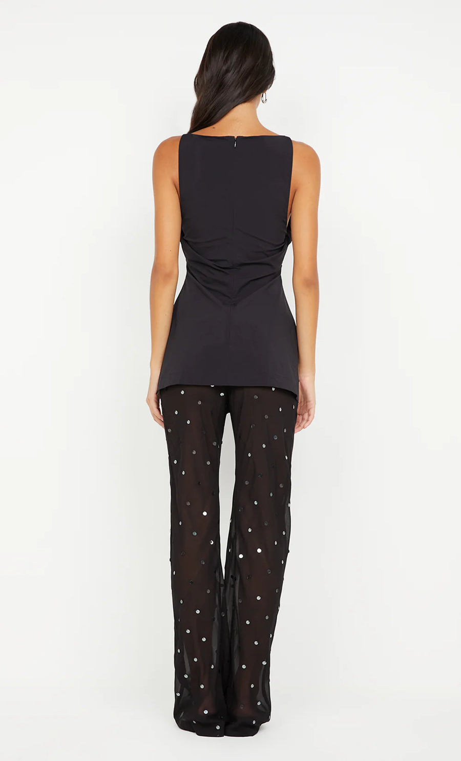 Bec + Bridge - Arielle Pant in Black Sequins