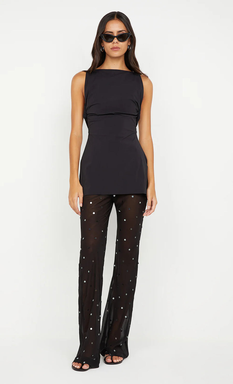 Bec + Bridge - Arielle Pant in Black Sequins