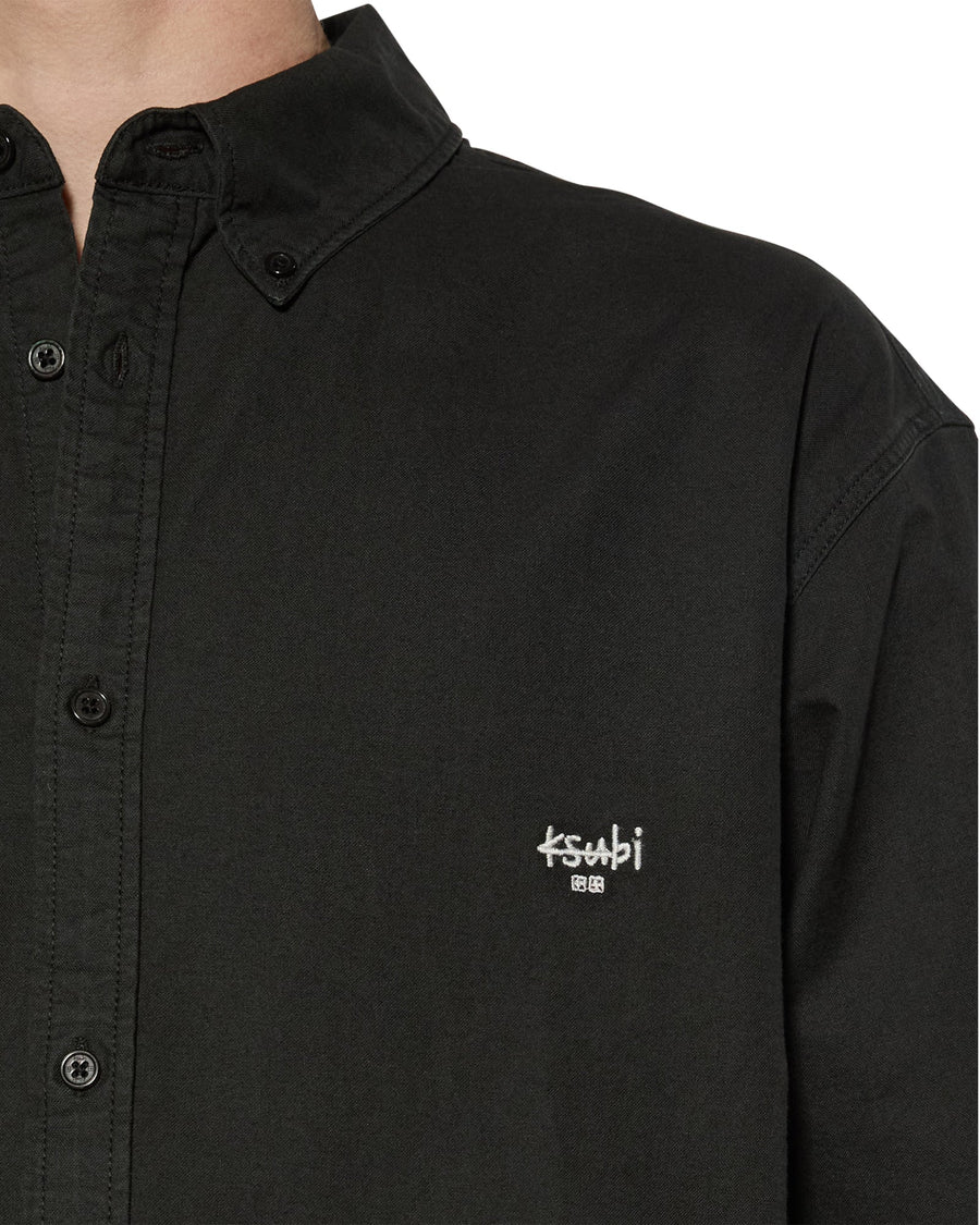 Ksubi - Ksignature Button Down Long Sleeve Shirt in Black