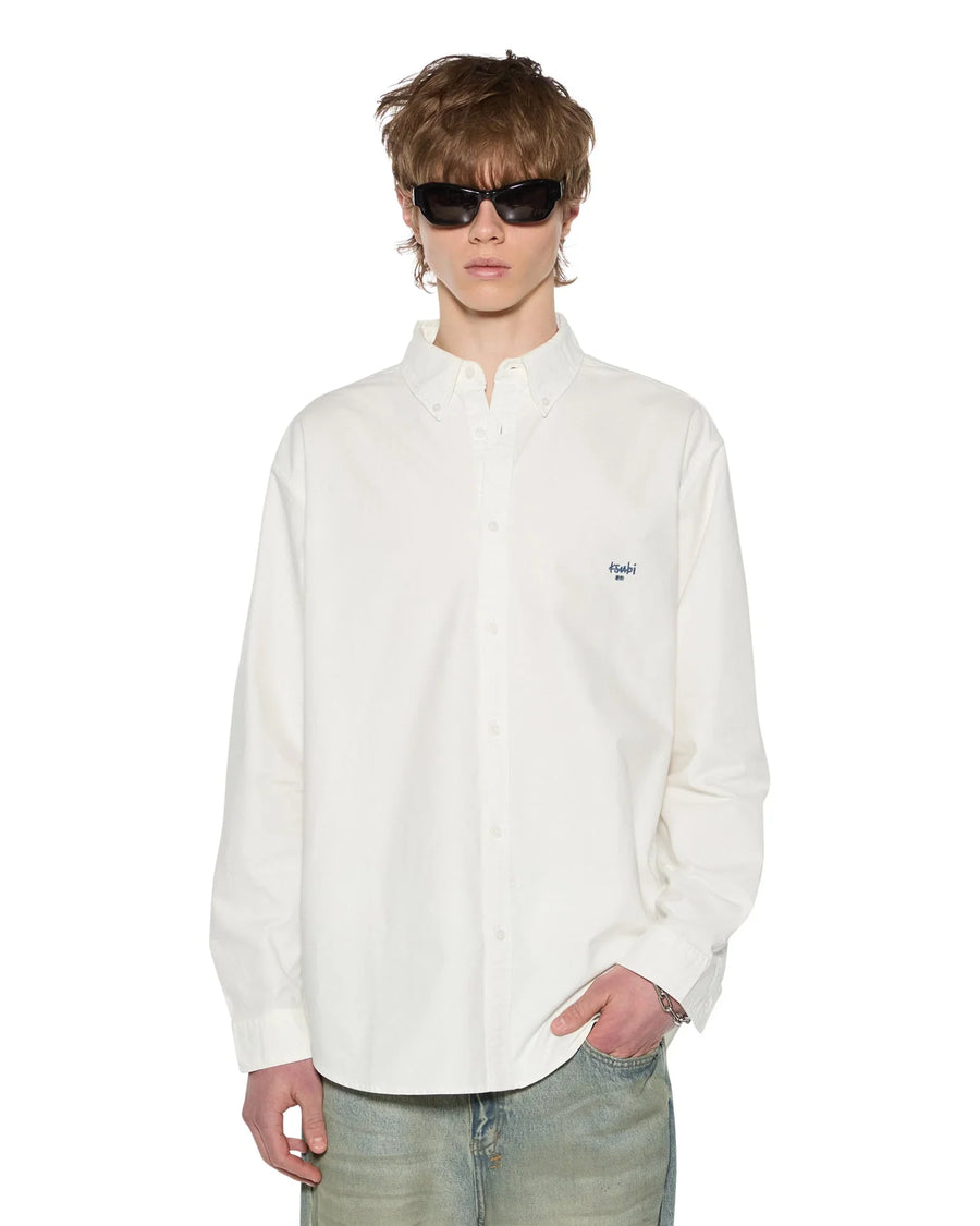 Ksubi - Ksignature Button Down Long Sleeve Shirt in White