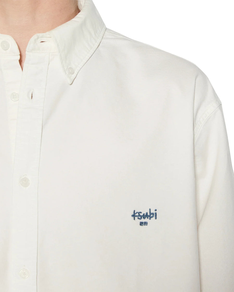 Ksubi - Ksignature Button Down Long Sleeve Shirt in White