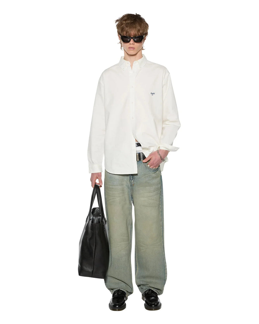 Ksubi - Ksignature Button Down Long Sleeve Shirt in White