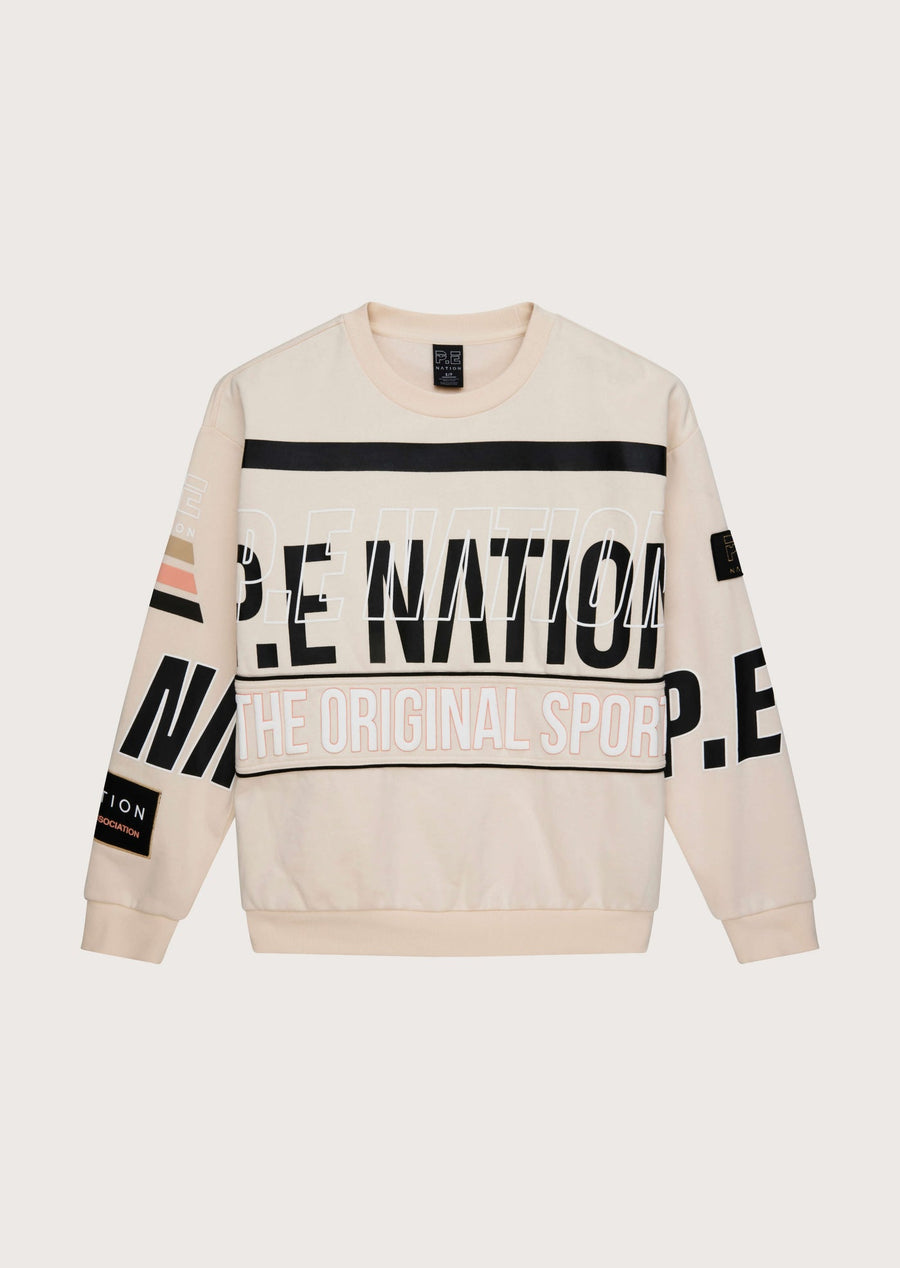 P.E Nation - Westbrook Sweat in Pearled Ivory