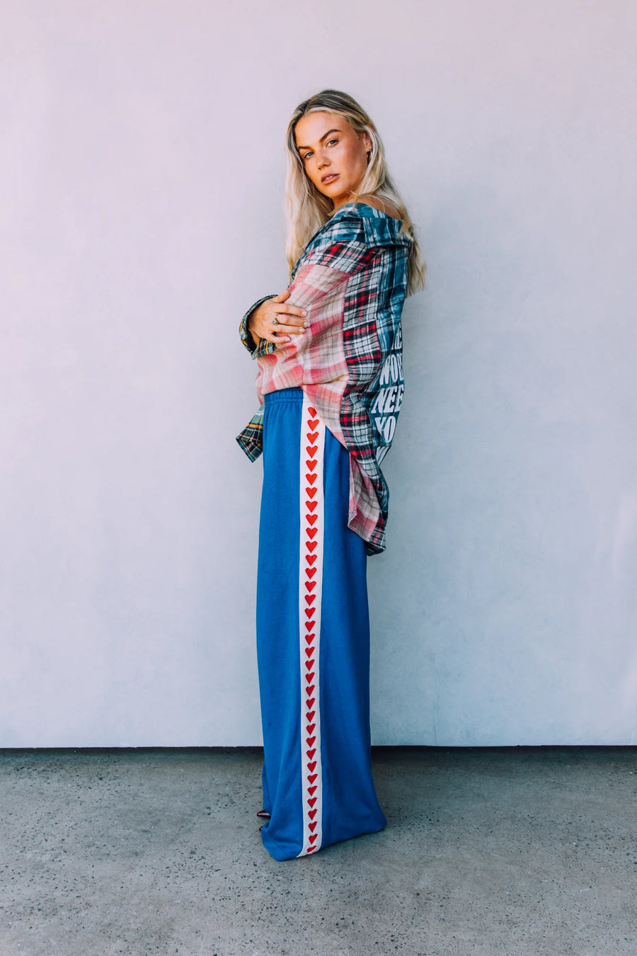 Sabbi - Raving Heart Pants in Blue