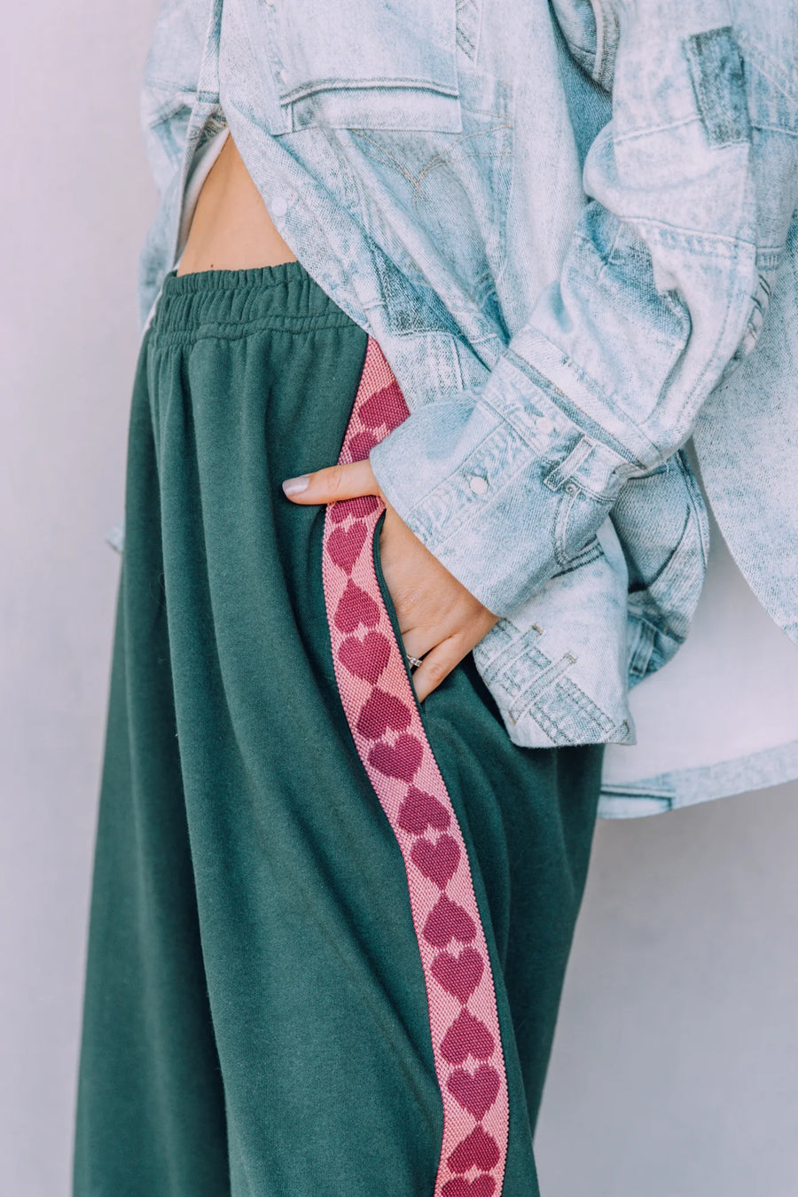 Sabbi - Raving Heart Pants in Green
