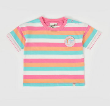GOLDIE + ACE - Beach Club Stripe T-shirt in Summer Stripe
