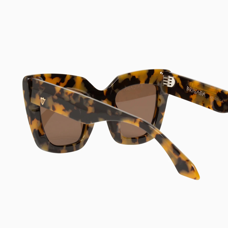 VALLEY EYEWEAR - Brigada Yellow Tort/Brown Lens