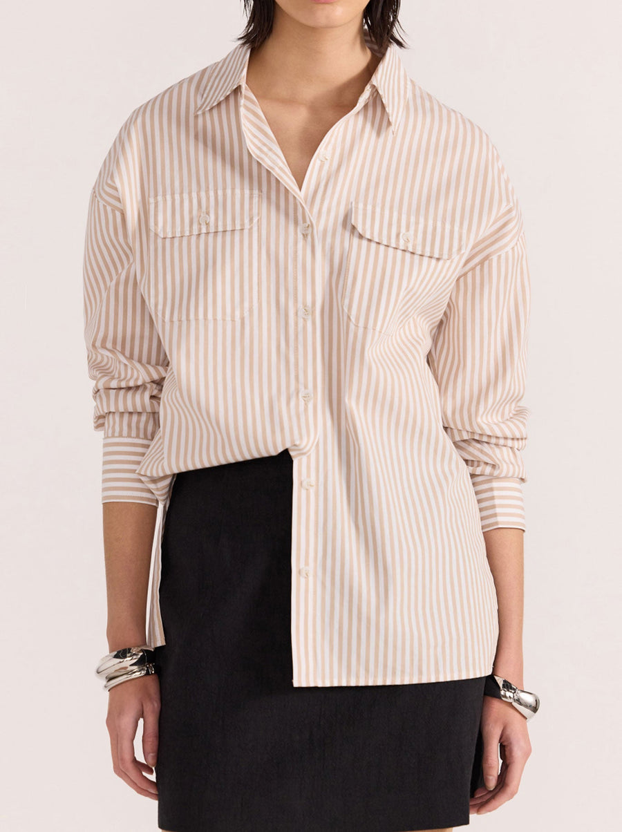 Staple the Label - Rumi Shirt in White Beige
