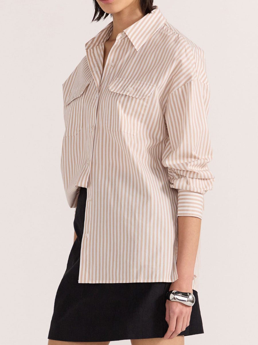 Staple the Label - Rumi Shirt in White Beige