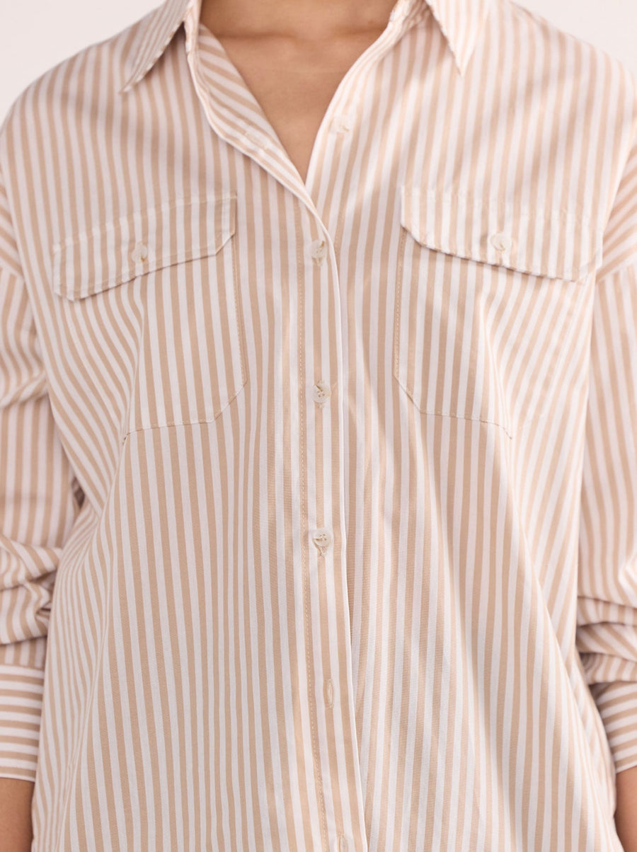 Staple the Label - Rumi Shirt in White Beige