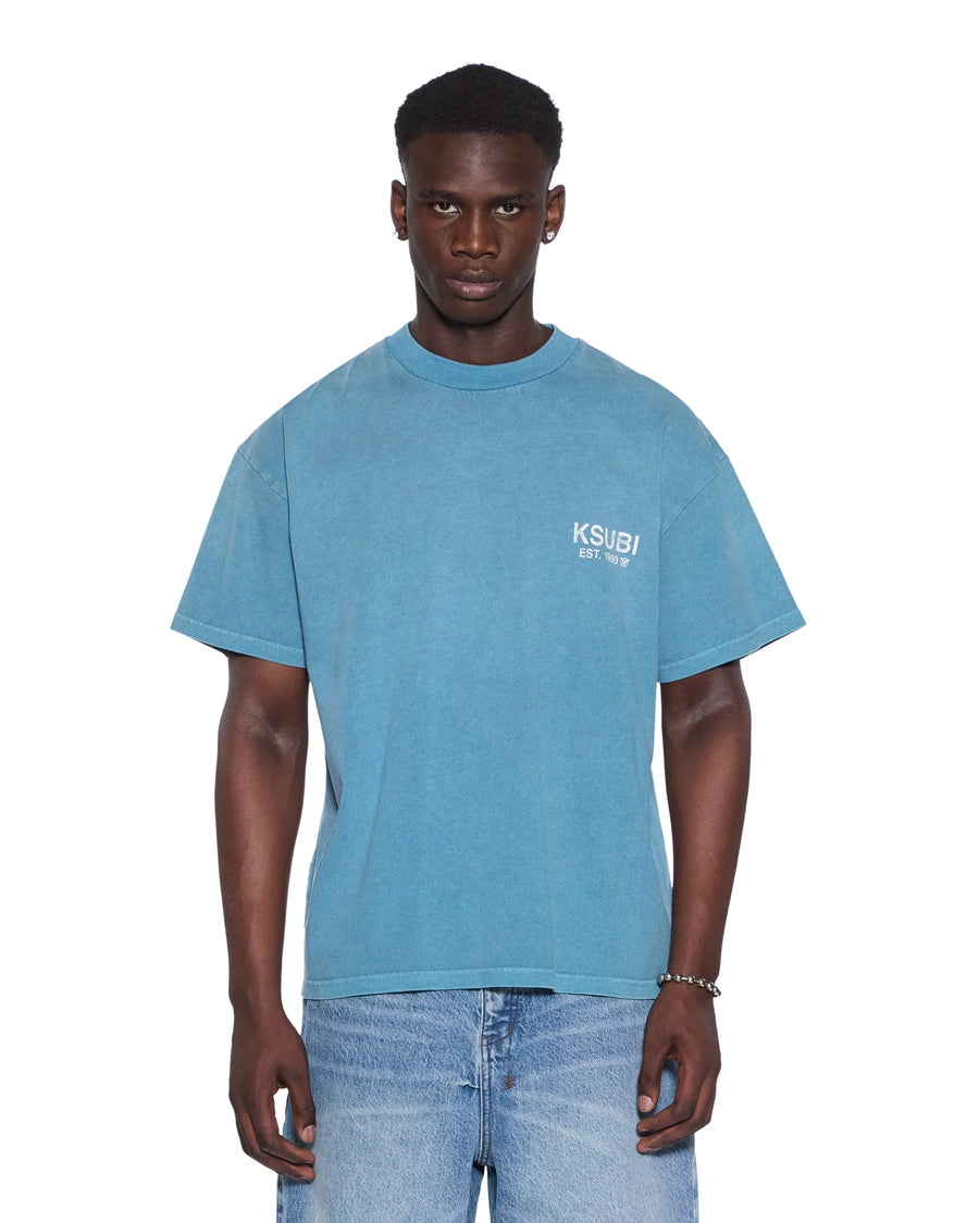 Ksubi - Plated Ekcess SS Tee in Titan