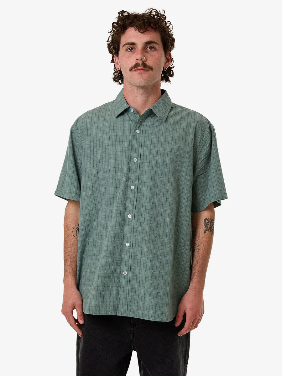 Thrills - Ambient Connections Shirt in Chinois Short Sleeve Shirt in Chinois Green