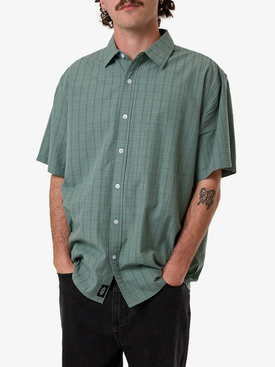 Thrills - Ambient Connections Shirt in Chinois Short Sleeve Shirt in Chinois Green
