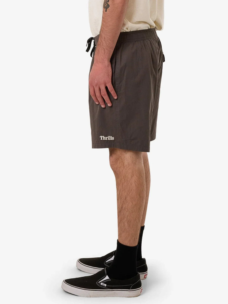 Thrills - Thrills Forever Volley Short in Merch Black