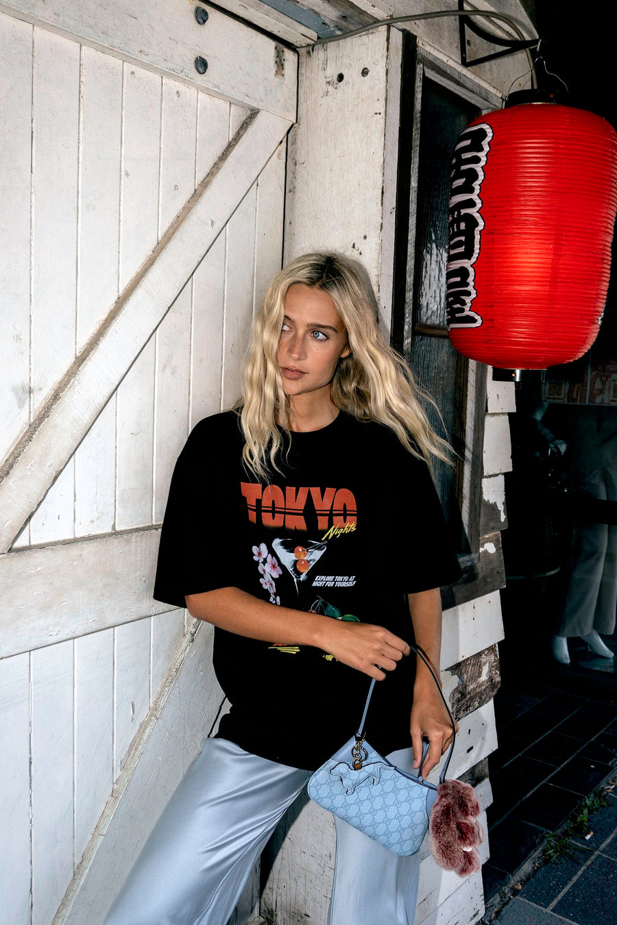 Sea Street - Tokyo Nights Tee in Black
