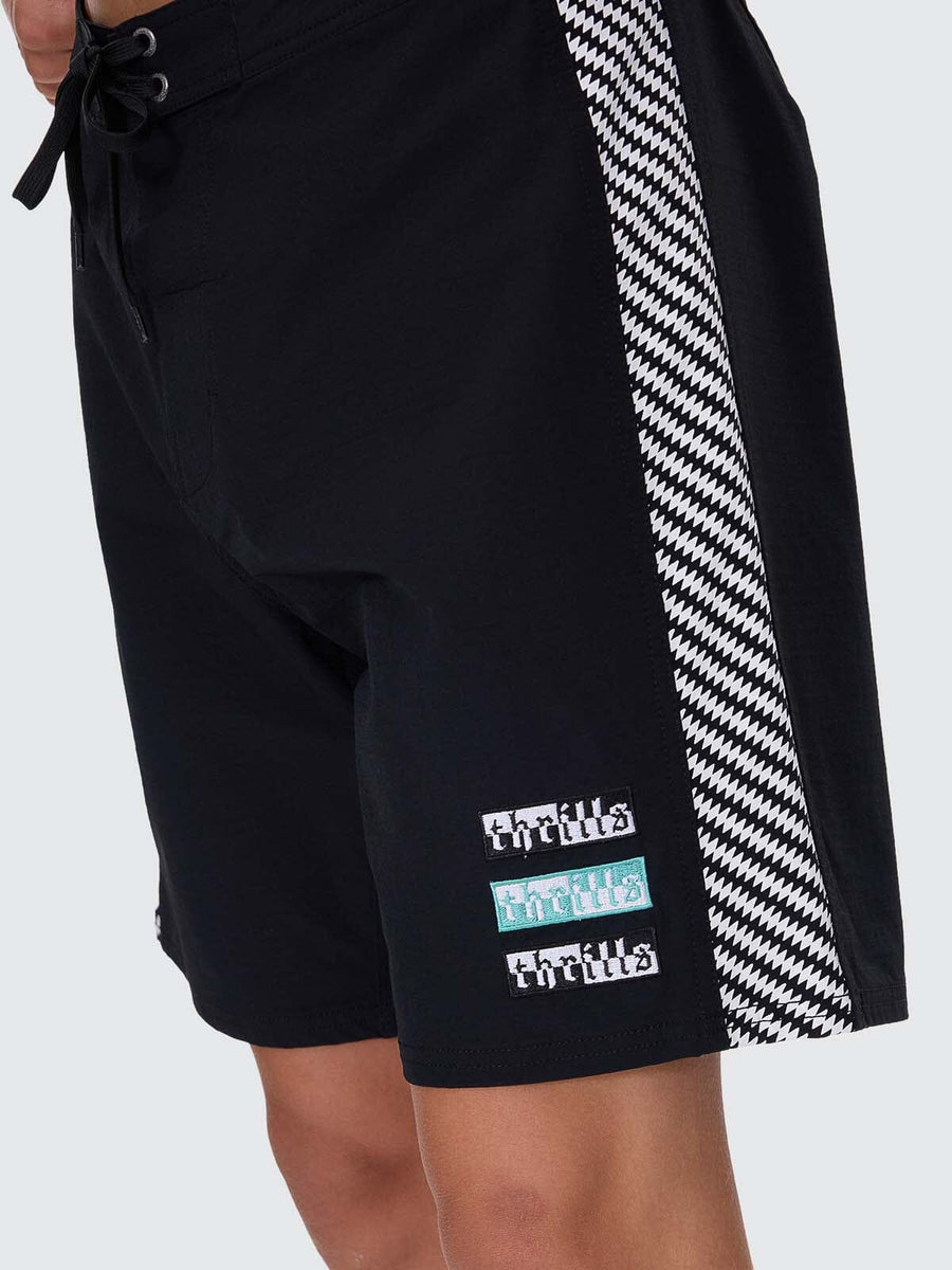 Thrills - Excitement Excitement Boardshort in Washed Black