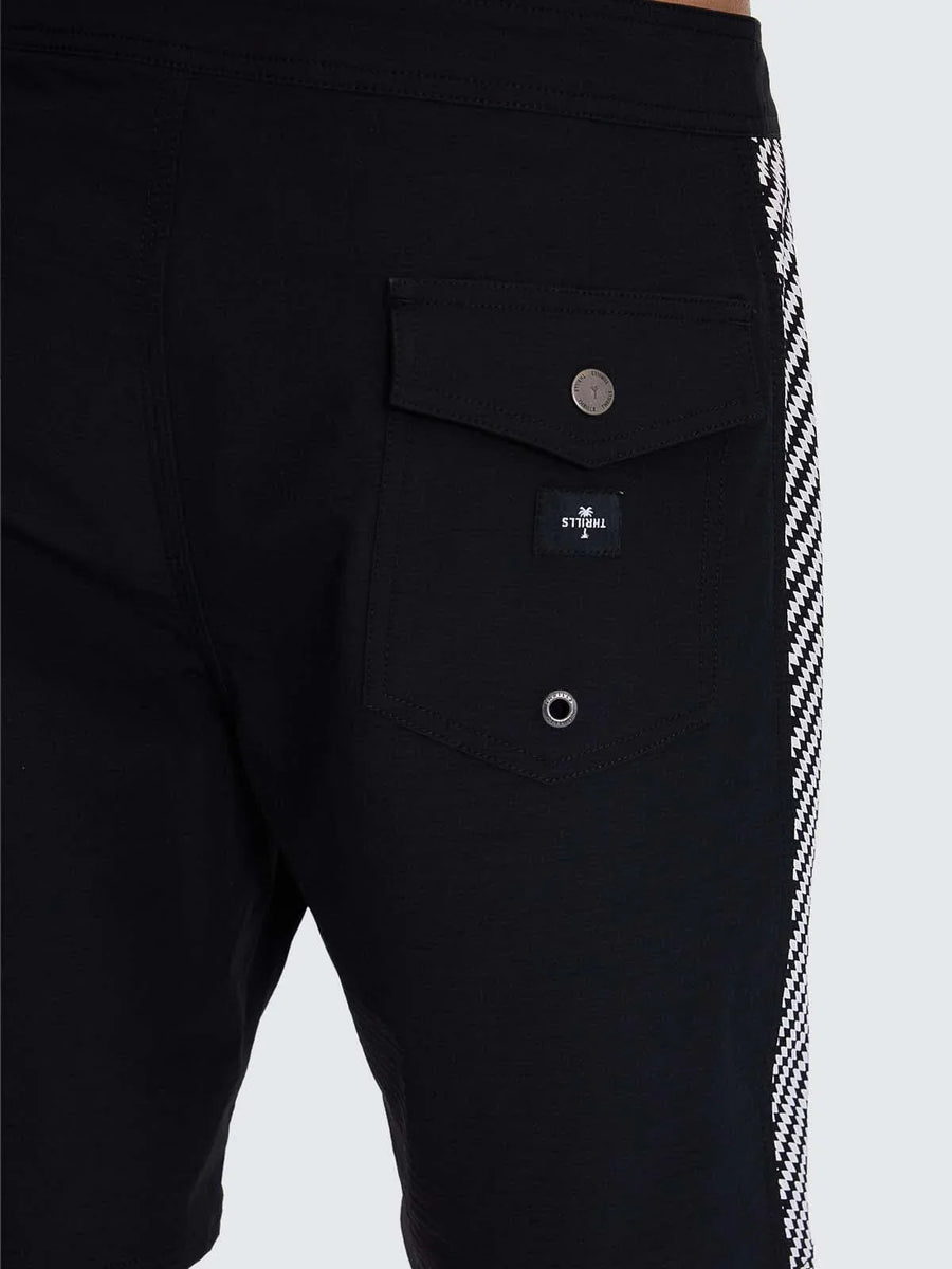 Thrills - Excitement Excitement Boardshort in Washed Black