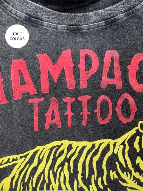 SABBI - The Champagne Tattoo Tee in Black