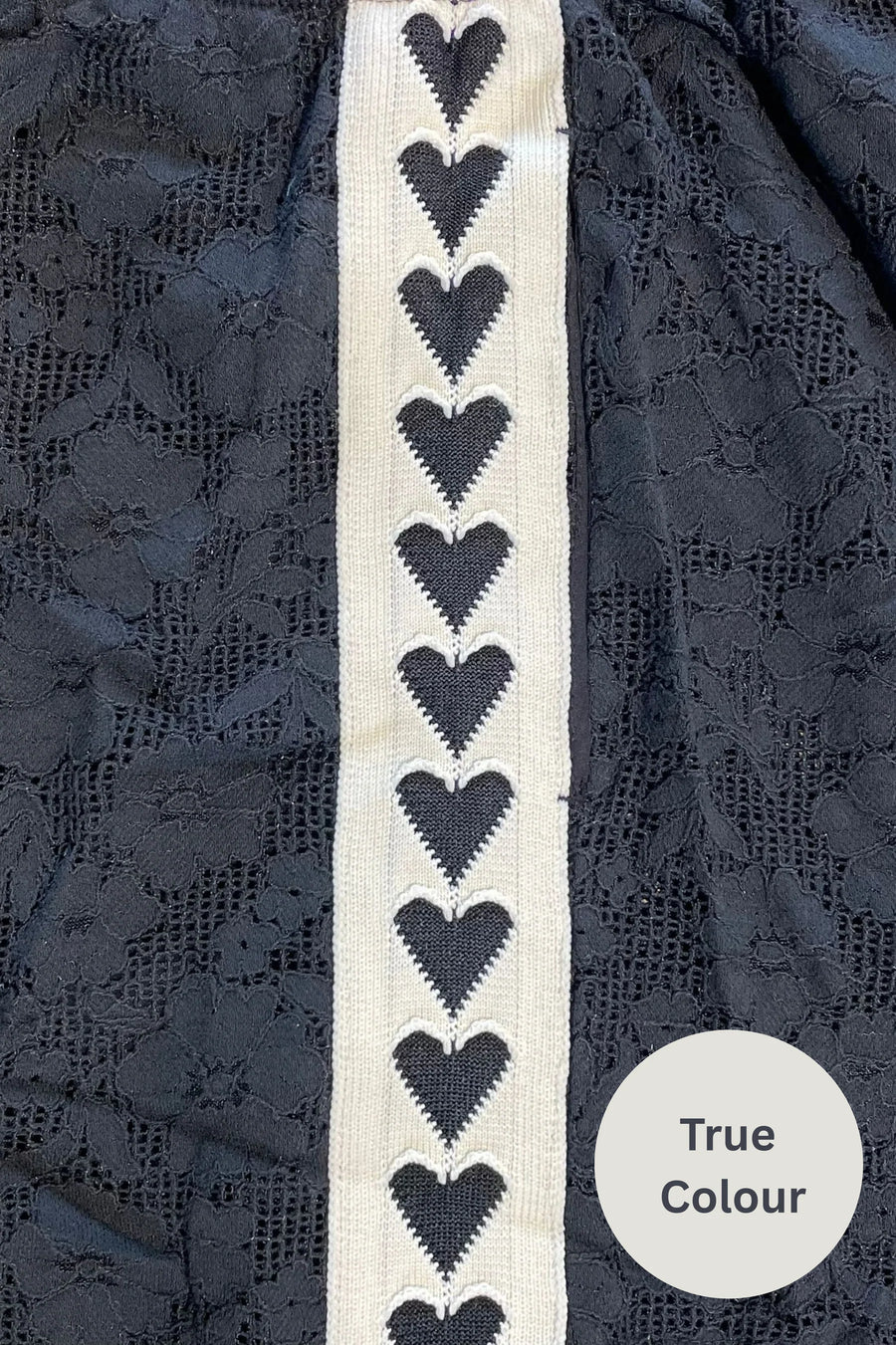 SABBI - The Raving Hearts Lace Shorts in Black (PRE-ORDER)