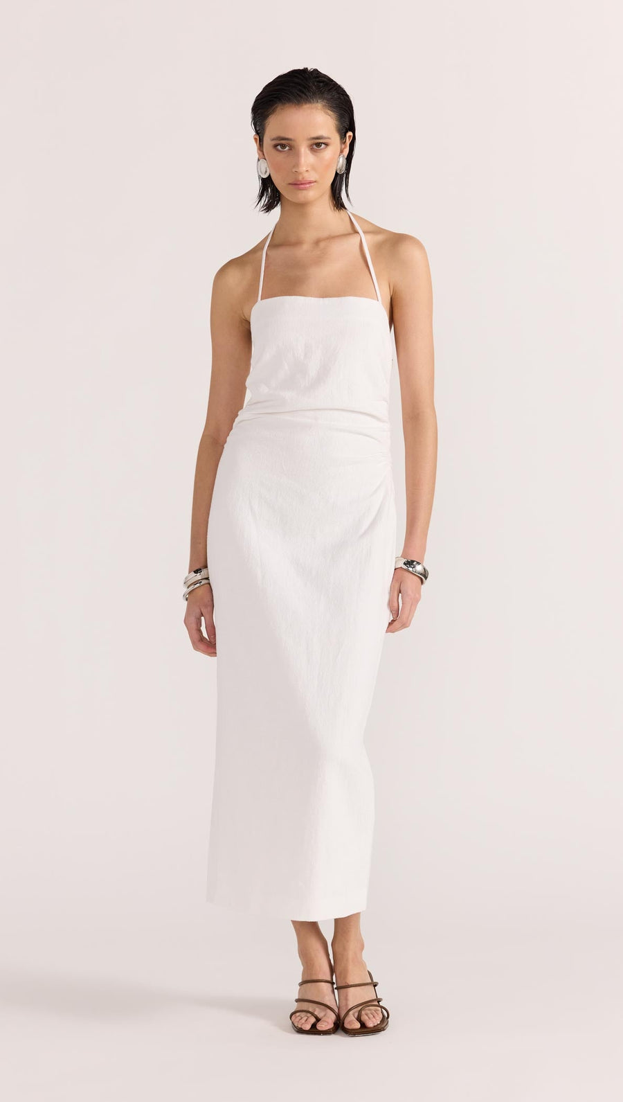 Staple the Label - Athena Halter Midi Dress in White
