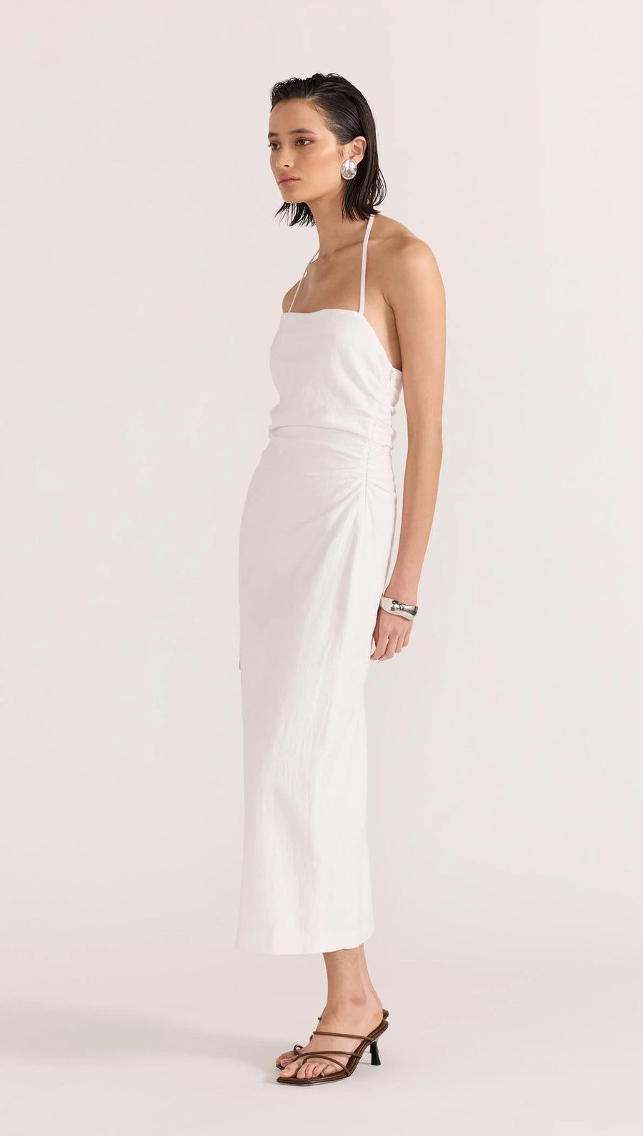 Staple the Label - Athena Halter Midi Dress in White
