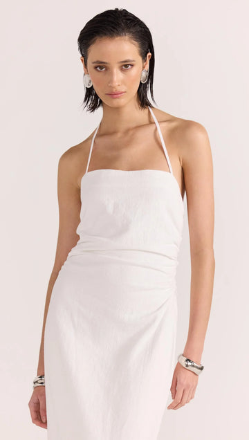 Staple the Label - Athena Halter Midi Dress in White