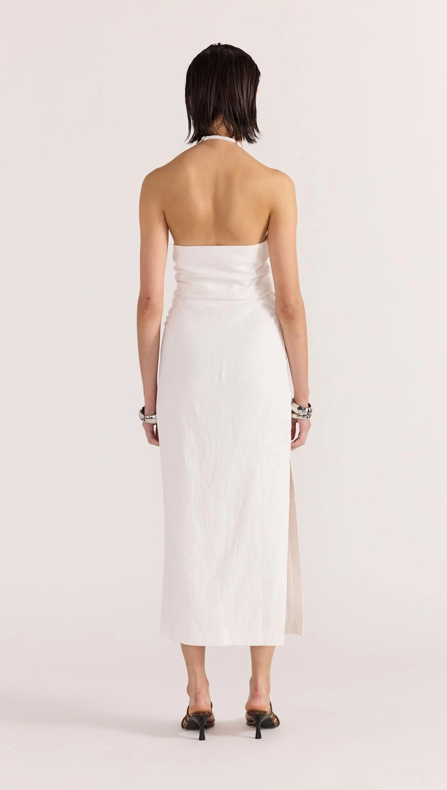 Staple the Label - Athena Halter Midi Dress in White