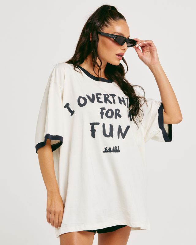 SABBI - The Overthink Tee in Marshmallow