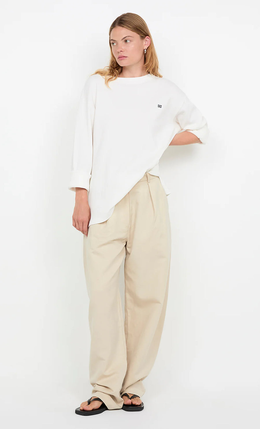 Bec + Bridge - Silo Long Sleeve Top in White
